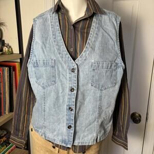 90s Denim & Co Vest L